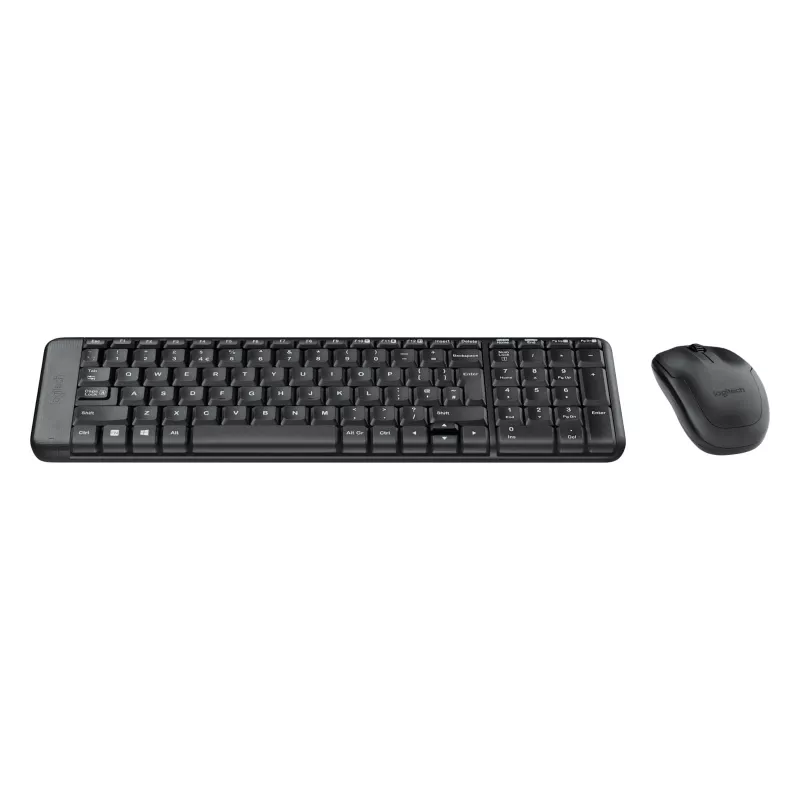 Belaidis rinkinys MK220, belaidis, RF belaidis, QWERTZ, juodas, pelė