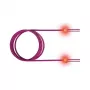 ZVK GmbH EasyLan FO LED Patch Cord Premium, Duplex - komutacinis kabelis - LC Multi-Mode (M) į LC Multi-Mode (M) - 1 m - Šviesolaidinis - Duplex - 50/125 mikrometro - OM4 - viržių violetinė, R