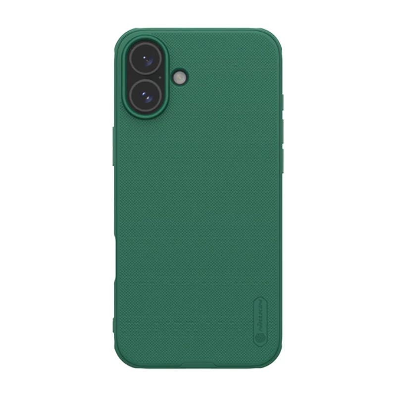 Apsauginis telefono dėklas Nillkin Super Frosted Shield Pro, skirtas iPhone 16 — žalias