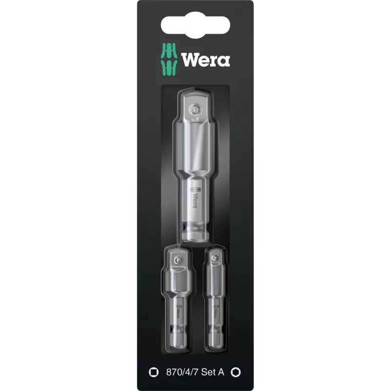 Atsuktuvų antgalių rinkinys Wera 870/4/7 Set A SB