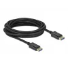 Delock - DisplayPort laidas - DisplayPort (kišt.) į DisplayPort (kišt.) - DisplayPort 2,0 - 2,0 m - palaiko 10K 60 Hz (10 240 x 4320) - juodas (80262)
