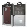 Mercedes MEHCP13SPSQRE iPhone 13 mini 5,4 Raudonas/raudonas kietas dėklas Oda Žvaigždžių raštas