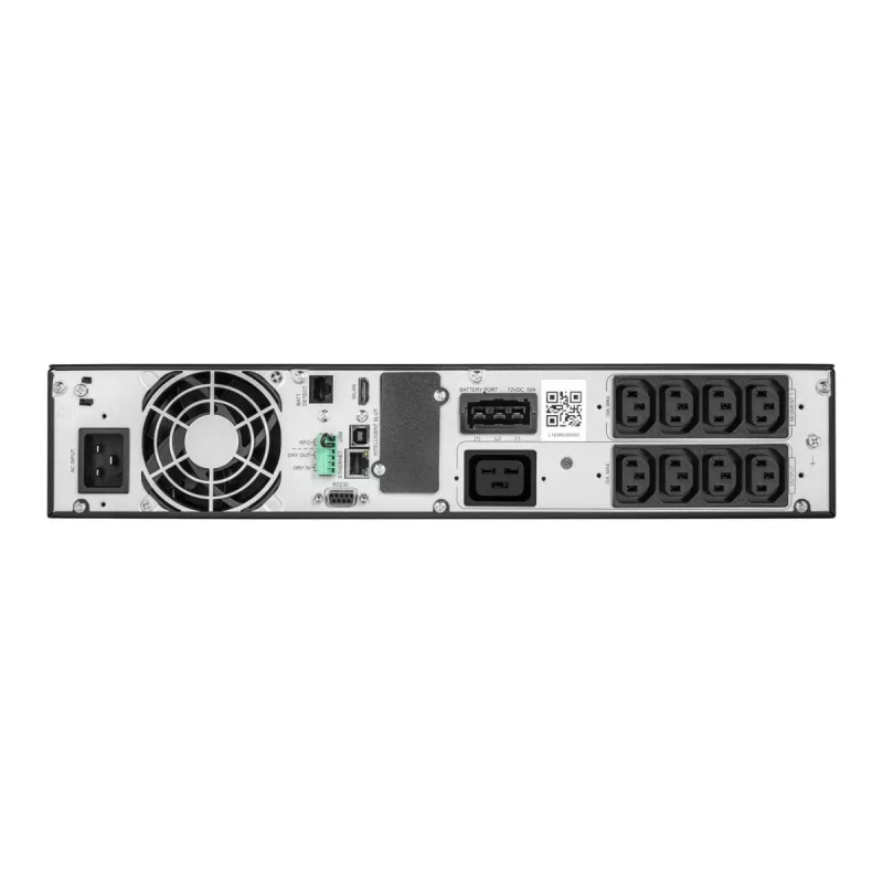 Tinklinis UPS EVER Powerline RT PRO 3kVA 3kW stovas/bokštas, dvigubo keitimo, 1-f, 200–240 V išvestis, 9× C13 lizdai, LCD, VRLA akumuliatoriai