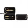 Manikiūro rinkinys ZWILLING Twinox Gold Edition 97747-004-0 — 3 dalių juodame odiniame dėkle