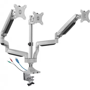 ICY BOX IB-MS505-TI 81,3 cm (32 colių) stalas Juoda, Sidabrinė