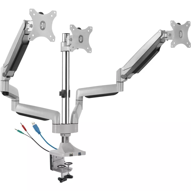 ICY BOX IB-MS505-TI 81,3 cm (32 colių) stalas Juoda, Sidabrinė