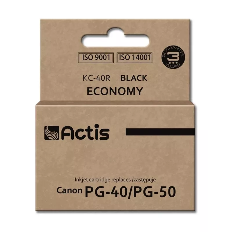 Actis KC-40R rašalas (pakaitalas Canon PG-40/PG-50; standartinis; 25 ml; juodas)