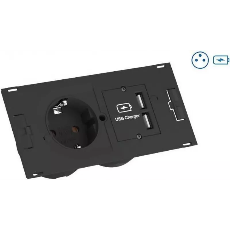 BACHMANN DUE rinkinys 1x DUE UTE+USB įkroviklis 1x T-skirstytuvas GST18 2 m GST18