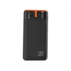 Nešiojamas įkroviklis TRACER EnerGen 20000 mAh, Power Delivery 20W, USB-C įvestis, 2×USB-A išvestys, 3 įrenginių palaikymas, oranžinis
