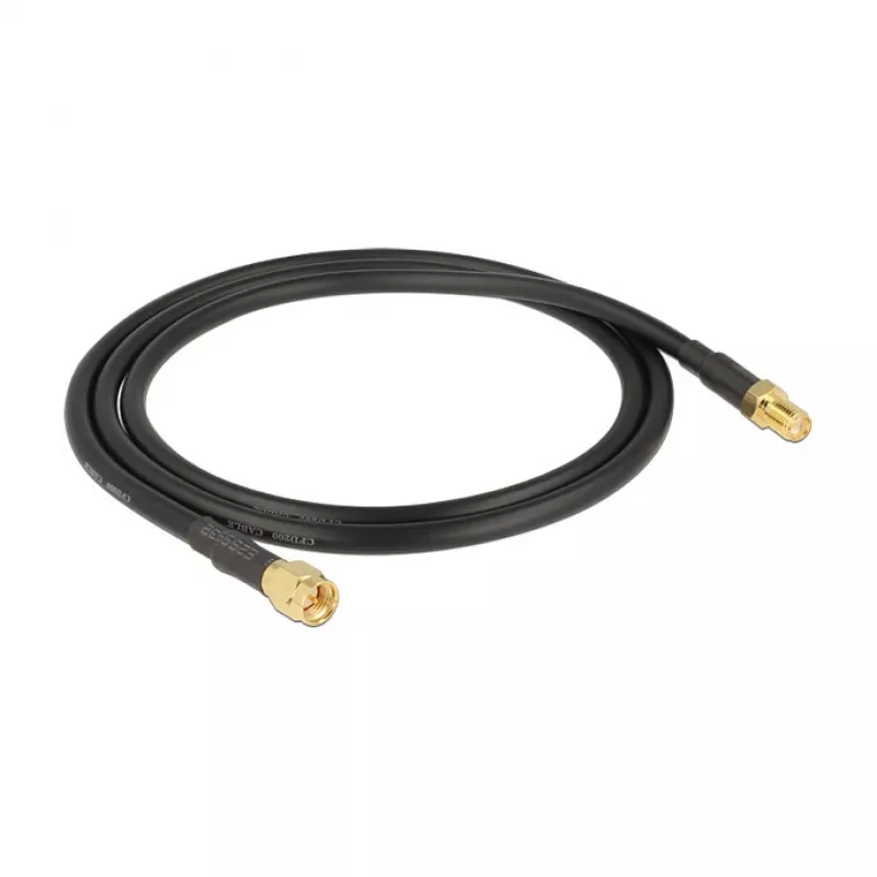 Koaksialinis kabelis DeLOCK 88930 0,9 m SMA juodas