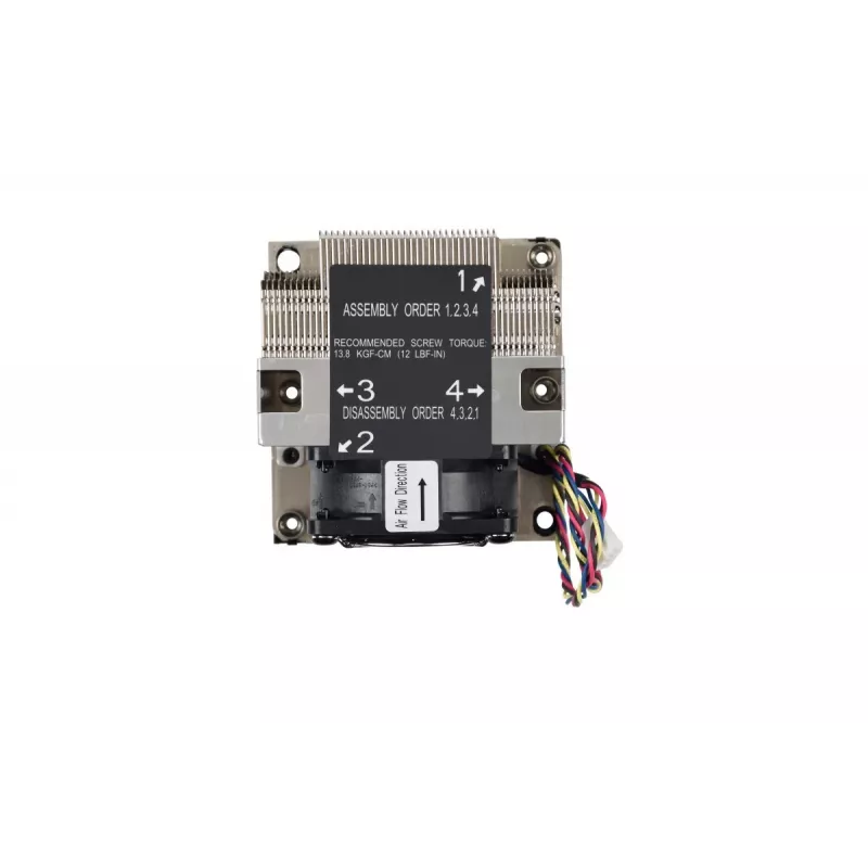 Supermicro SNK-P0068AP4 kompiuterio aušinimo sistema Procesoriaus oro aušintuvas 6 cm Juoda, Nikelio