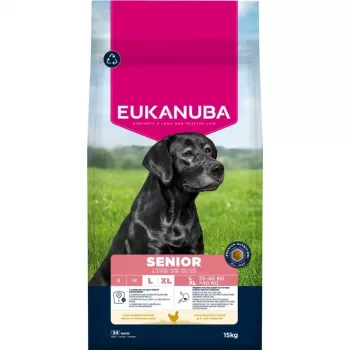 EUKANUBA Senior Large Breeds vištienos sausas šunų maistas 15 kg