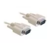 DeLOCK RS-232 nuoseklusis laidas 1 m smėlio spalvos DB-9