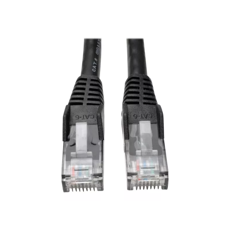 Eaton Tripp Lite Series Cat6 Gigabit Snagless Molded (UTP) Ethernet Cable (RJ45 M/M), PoE, Black, 5 ft. (1.52 m) - Patch-Cable - RJ-45 (M) to RJ-45 (M) - 1.52 m - UTP - CAT 6 - Mou