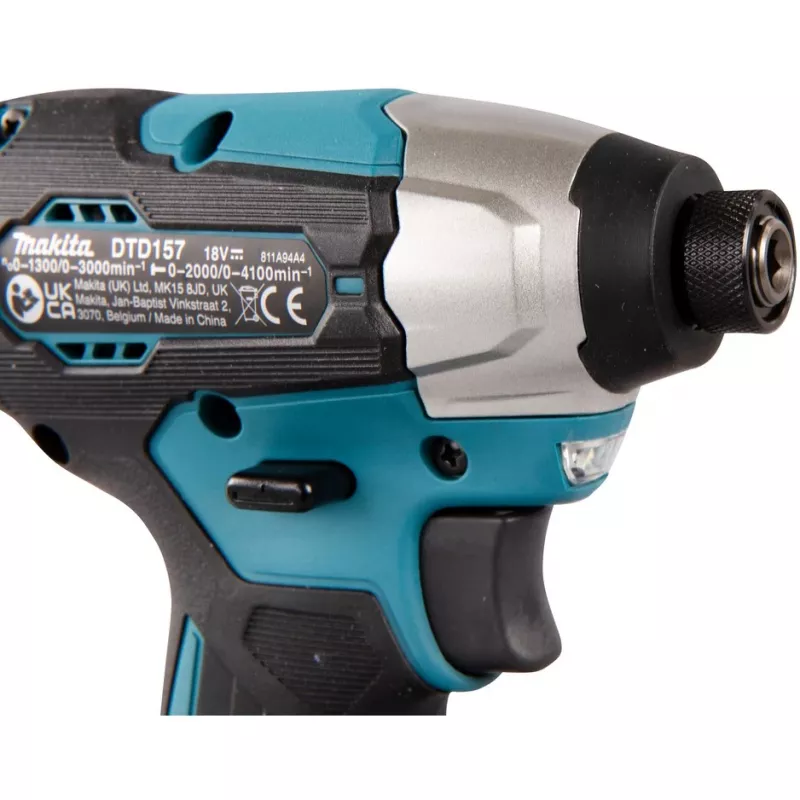 Makita DTD157Z galingas veržliasukis 1/4 3000 RPM 140 N⋅m juodas, žalias 18 V