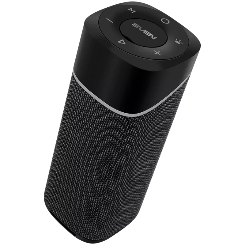 Nešiojamas 2.0 garsiakalbis SVEN PS-155, juodas, galia 2x5 W (RMS), TWS, Bluetooth, FM, USB, ličio baterija
