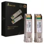 Extralink SFP+ 10G 2 vnt. | SFP+ modulis | 10 Gbps, LC/UPC, 1310 nm, 10 km, vienmodis, DOM