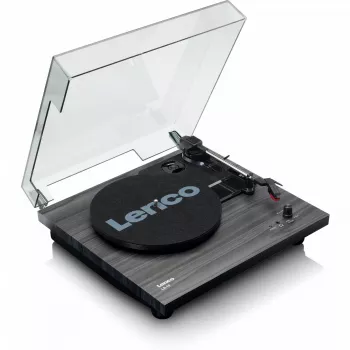 Juostinis garso patefonas Lenco LS-10 Juoda su įmontuotais garsiakalbiais, 33/45 aps/min, RCA išvestis, ausinių lizdas