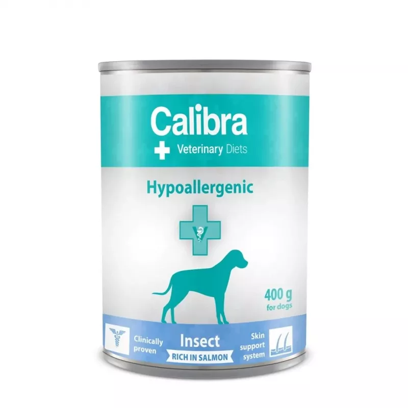 CALIBRA VD Dog Hypoallergenic Insect&Salmon - drėgnas šunų maistas - 400g
