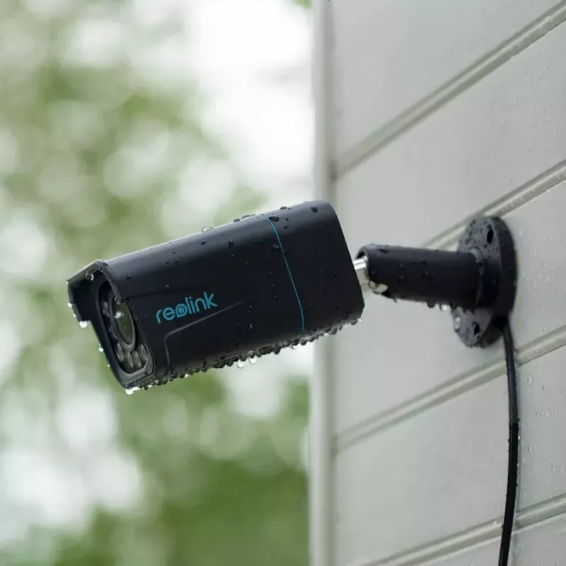 IP apsaugos kamera Reolink P430 Standard — cilindrinė, 8 MP (3840×2160), 5× optinis priartinimas, IP67, PoE/DC, microSD iki 256 GB