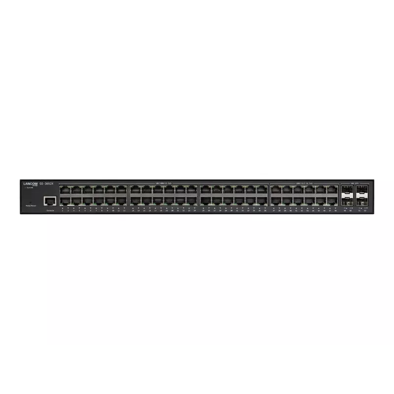 LANCOM GS-3652X Valdomas L3 2,5G Ethernet (100/1000/2500) 1U Juodas