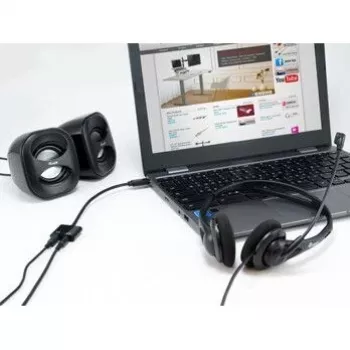 Equip USB-C į dvigubą 3,5 mm garso DAC adapteris, USB C, kištukas, 2 x 3,5 mm, lizdas, 0,15 m, juoda