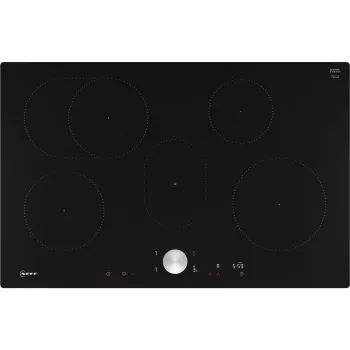 Neff N 90 juodas įmontuojamas 80 cm zoninė indukcinė kaitlentė 5 zonos