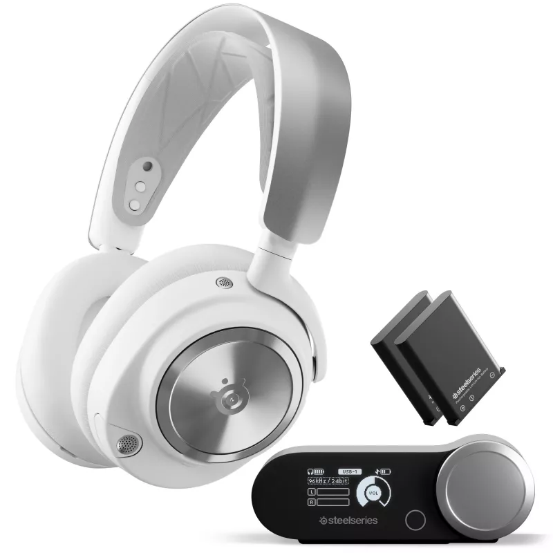 Headset STEELSERIES 61524 wired circumaural white head-band headphones