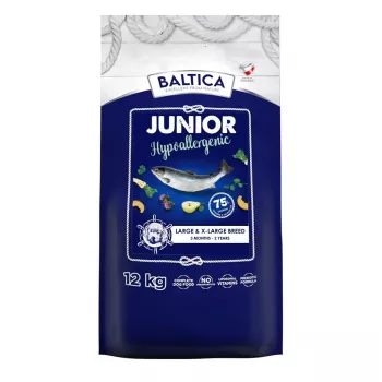 Sausas šunų maistas BALTICA EXCELLENT Junior Salmon Hypoallergenic dydis L/XL 12 kg