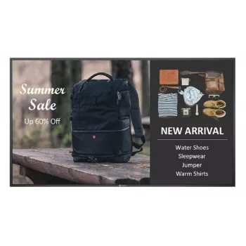 AG Neovo QM-6502 skaitmeninė informacinė plokščiapanelė 163,8 cm (64,5 colio) LCD 400 cd/m² 4K Ultra HD juoda