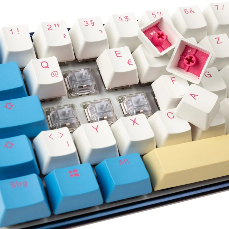 Mechaninė klaviatūra Ducky Mecha SF Limited Dawn Edition su RGB LED, MX Speed Sidabrinė jungikliais