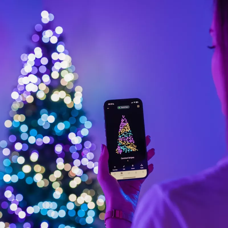 Twinkly Candies LED Kalėdų eglutės lemputės TWKP100RGB-T 6 m 100 perlų formos lempučių