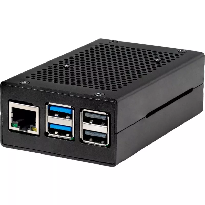 Joy-IT RB-AlucaseP5-01B SBC korpusas Raspberry Pi aliuminis juodas (RB-AlucaseP5-01B)