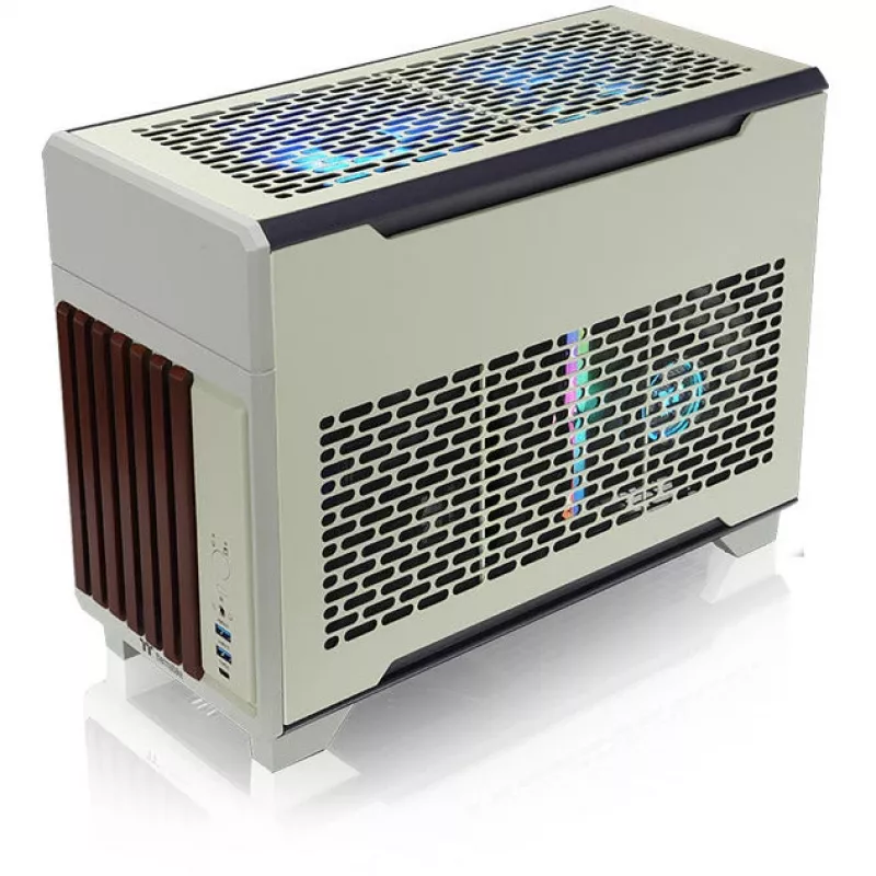 Mini korpusas THERMALTAKE TR100 WS Matcha Green kompaktiško dizaino, mini-ITX/microATX palaikymas