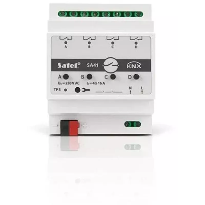 SATEL KNX 4 kanalų jungiamasis aktuatorius KNX-SA41