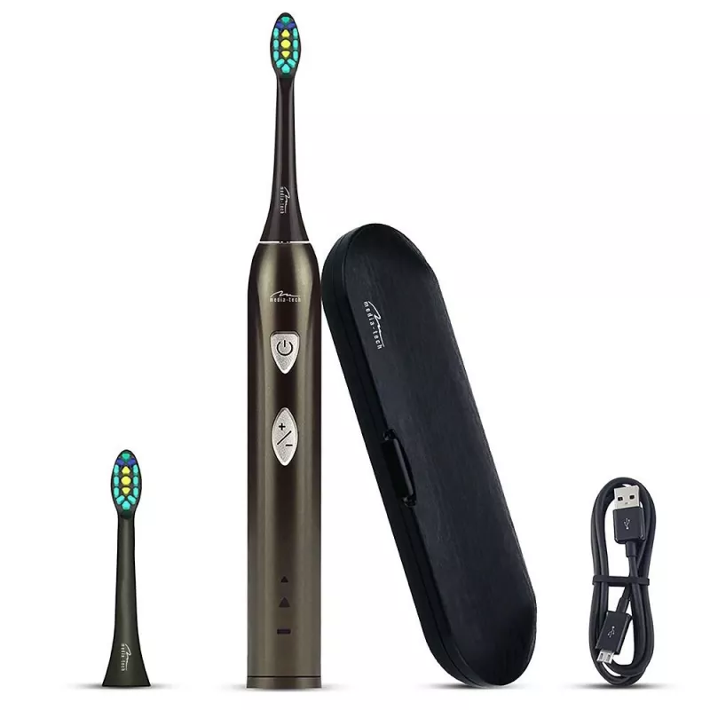 Dantų šepetėlis Media-Tech SONIC WAVECLEAN suaugusiems, rudas