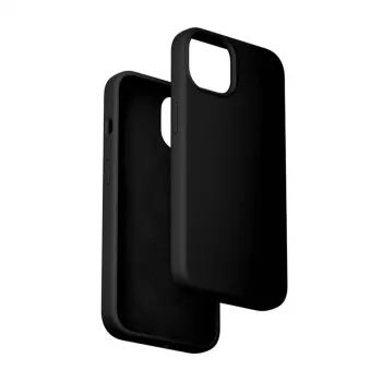 Silikono dėklas Vention KUFB0-20 skirtas iPhone 15 Plus — juodas, plonas apsauginis dėklas