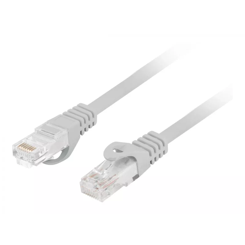 Tinklo kabelis LANBERG PCU6-10CU-1000-S Cat6 U/UTP RJ-45 tiesioginis 10 m Pilkas