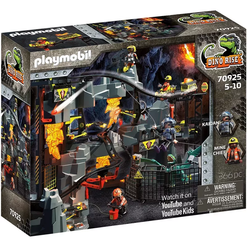 Playmobil - #70925 Dino Rise Dino Mine 386 dalių konstravimo rinkinys - Įvairiaspalvis