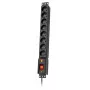 LESTAR LXARM 810 G-A K.:CZ 1,5M 19PDU juodas 8 kintamosios srovės lizdai 230 V 1,5 m