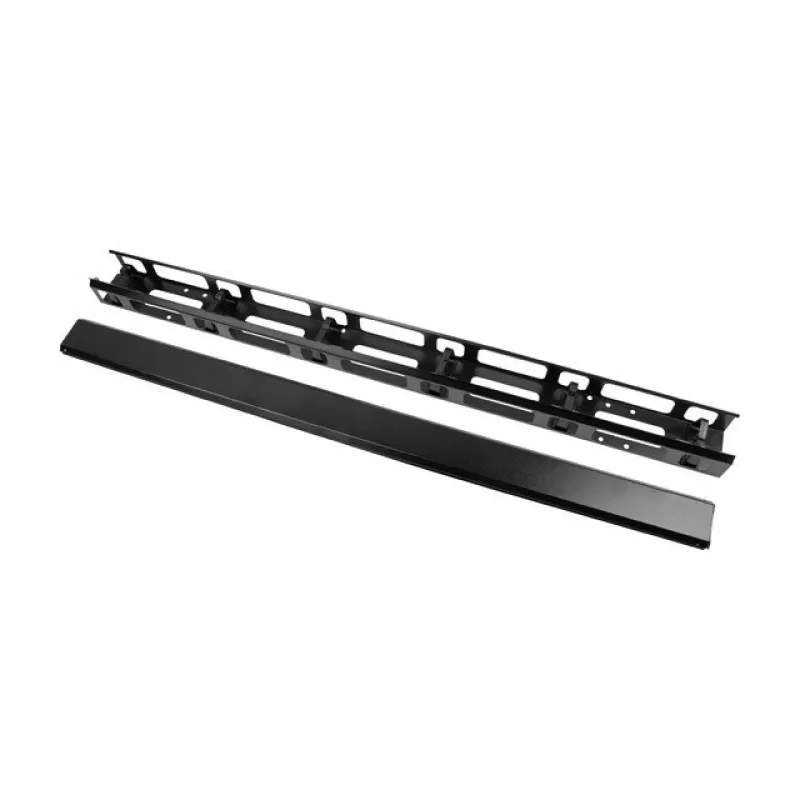 Vertikalus kabelių organizatorius LANBERG AK-1212-B 22U juodas, 2 vnt. rinkinys
