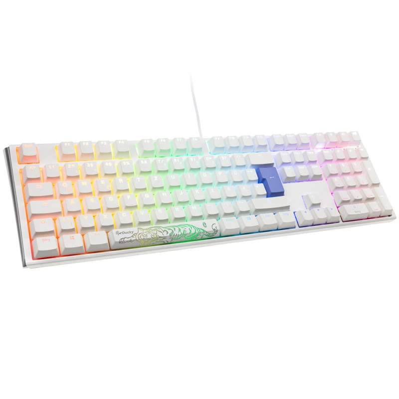 Ducky One 3 Classic Pure White klaviatūra USB vokiška balta (DKON2108ST-PDEPDPWWWSC1)