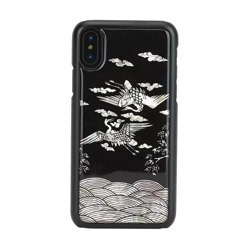 iKins išmaniojo telefono dėklas iPhone XS / XS Max — Crane Juoda apsauginis apvalkalas