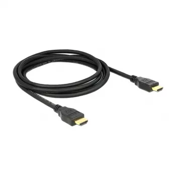 HDMI laidas DeLOCK 84713 1m A tipo kištukas į A tipo kištuką juodas