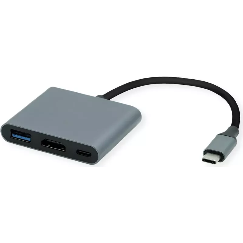 ROLINE Display Adapter USB C - HDMI 4K60+ 1x A+ PD - Adapter - Digital/Data (12.03.3199)