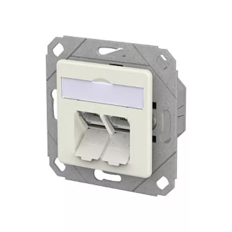 METZ CONNECT Connection Socket E-DAT C6A LSA++ 2 Port UPk reinwei
