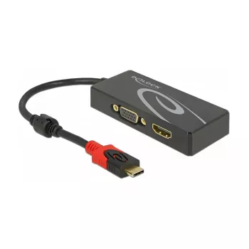 USB grafikos adapteris DeLOCK 87730 3840 x 2160 pikselių juodas