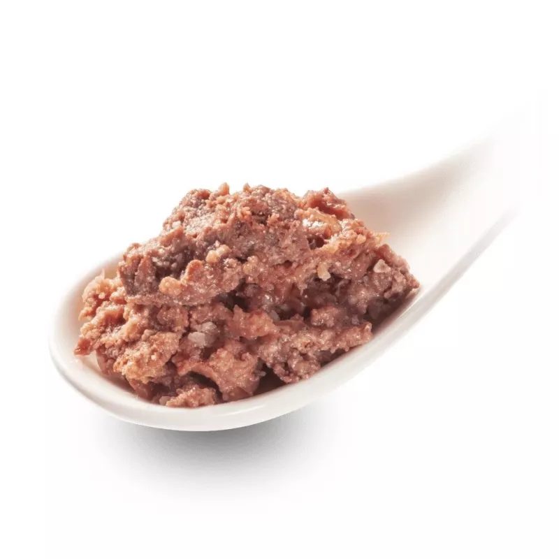 Šlapias kačių maistas Fox4Pets DeliCATessen Pur Veal 800 g skardinė, suaugusioms, pilnavertis pašaras, hipoalerginis, be glitimo ir sojos