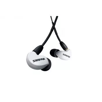 SE215DYWH+UNI-EFS - AONIC215 į ausis įdedamos ausinės su vienu garsiakalbiu ir 3,5 mm laidu (baltos)