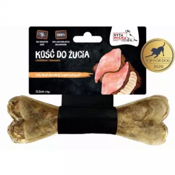 Dog chew SYTA MICHA Rabbit with banana, 13.5 cm, 70 g, natural dental chew for suaugę šunys